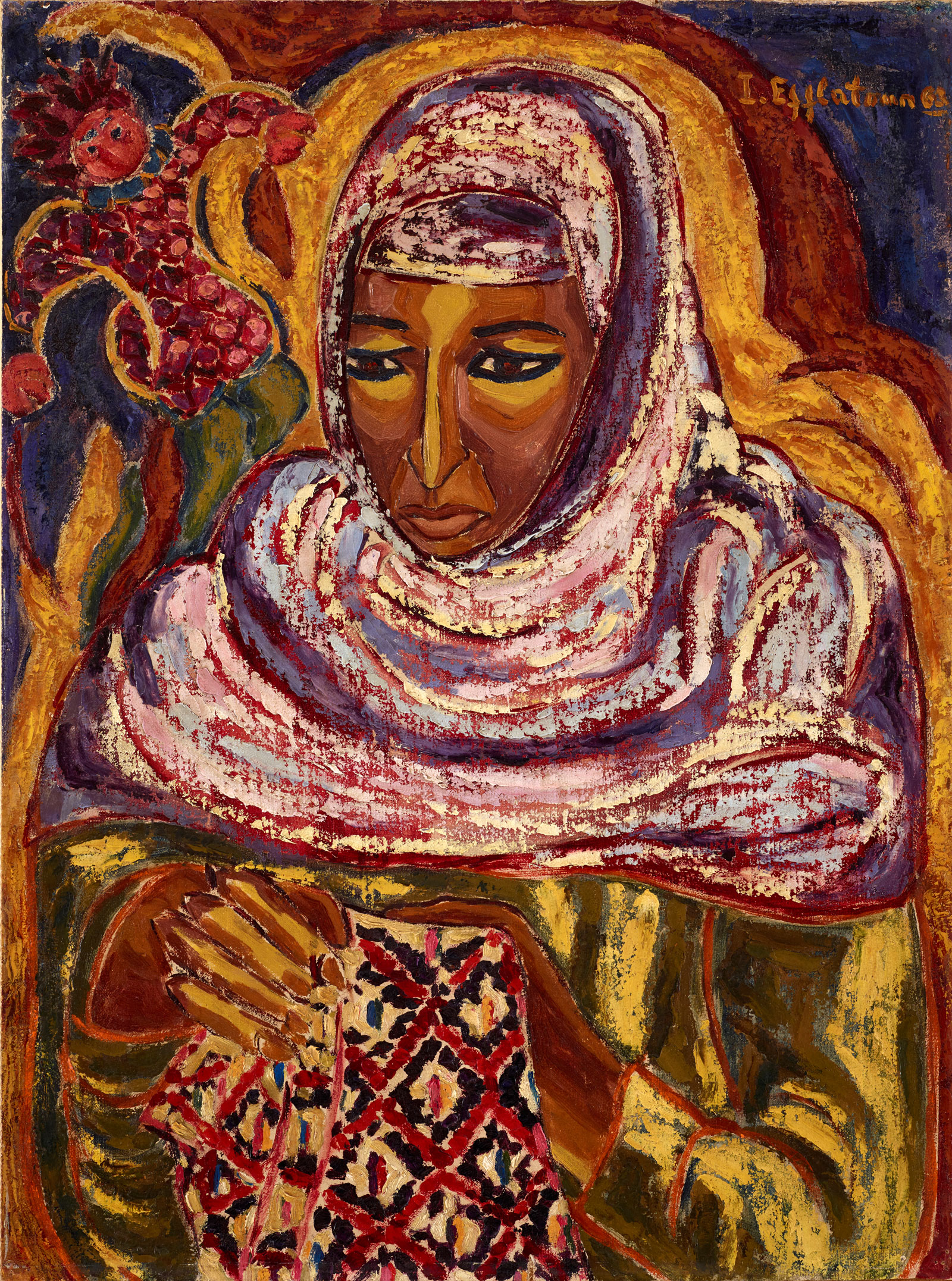 Inji Efflatoun, Portrait of a Prisoner, 1963