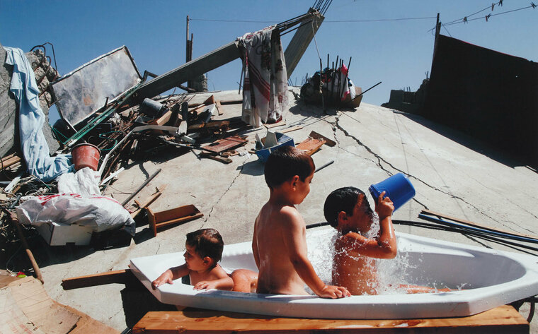 Bubble Bath On Top Of The Rubble